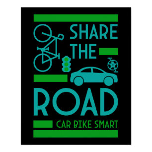Poster Sécurité routière à bicyclette