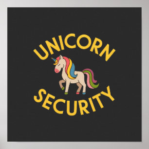 Poster Sécurité Unicorn : Gardez la magie en sécurité ave