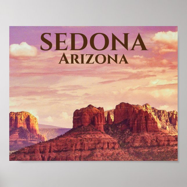 Poster Sedona Arizona Desert Photo Paysage (Devant)