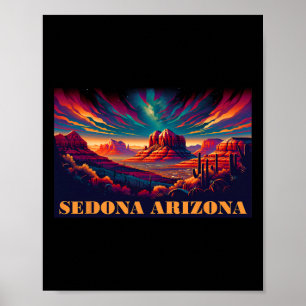 Poster Sedona Az Randonnée Extérieur Montagne Sedona Usa