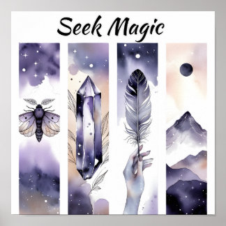 Poster Seek Magic Boho Art
