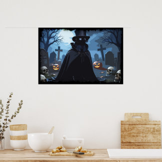 Poster Seigneur Corbeau - Conception Gothique Halloween