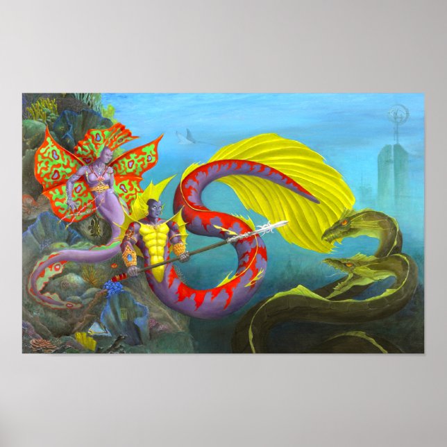 Poster Seigneur et Dame d'Atlantis (Devant)