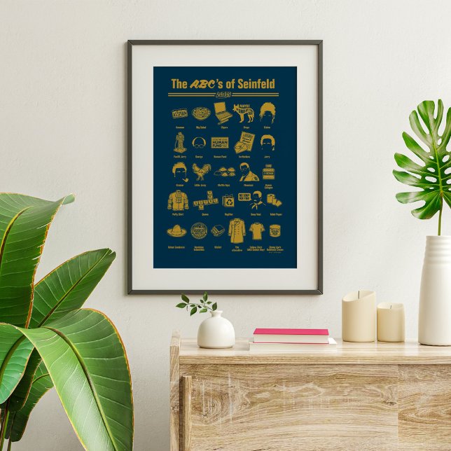 Poster Seinfeld | ABC de Seinfeld Infographie (Créateur téléchargé)