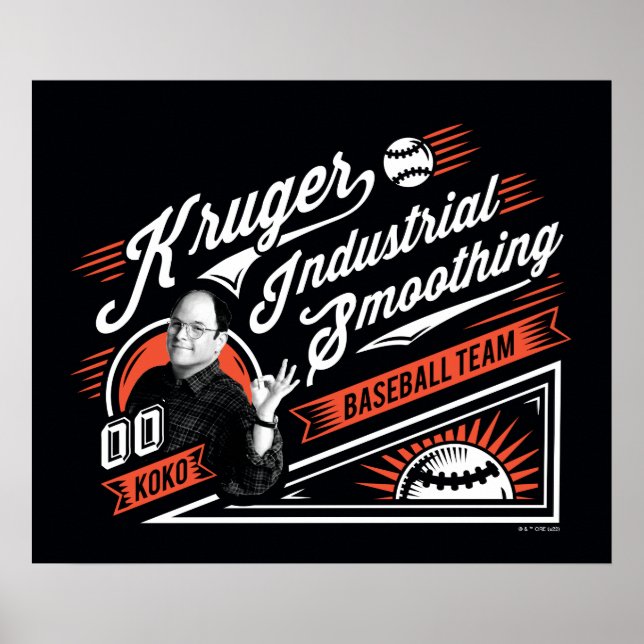 Poster Seinfeld | Équipe industrielle de baseball de Krug (Devant)