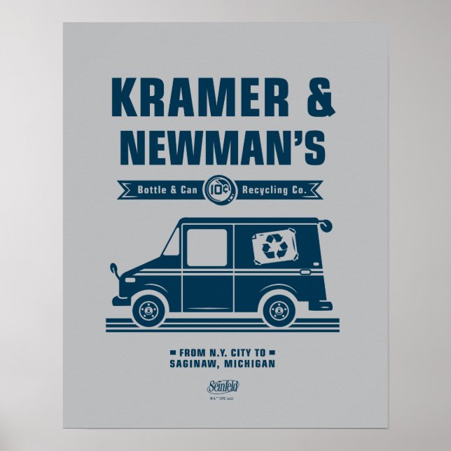 Poster Seinfeld | Kramer & Newman's Recycling Co. (Devant)