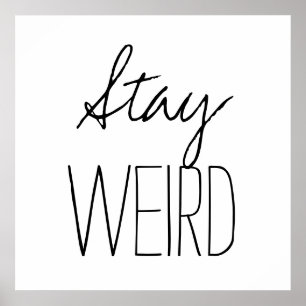 Poster Séjour drôle étrange inspirant tendance hipster hu