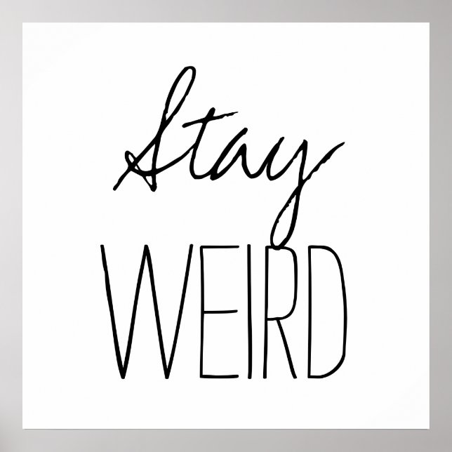 Poster Séjour drôle étrange inspirant tendance hipster hu (Devant)