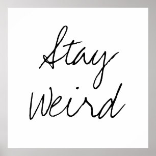 Poster Séjour drôle étrange inspirant tendance hipster hu