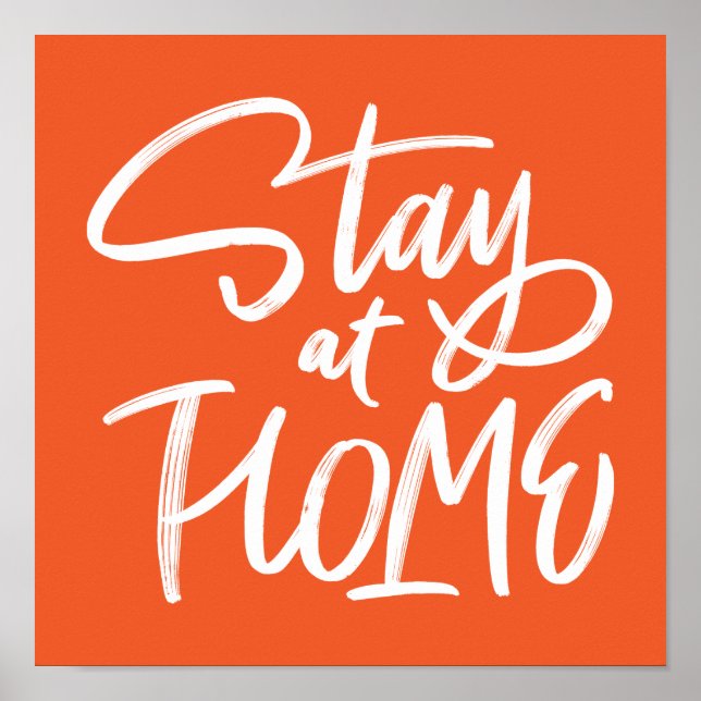 Poster Séjournez à la maison (Devant)