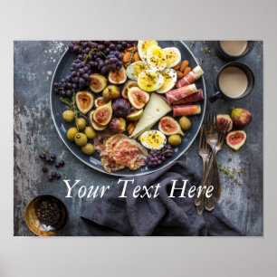 Poster Sélection de nourriture italienne