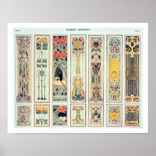 Poster Sélection de panneaux, plaque IX de 'Moderne