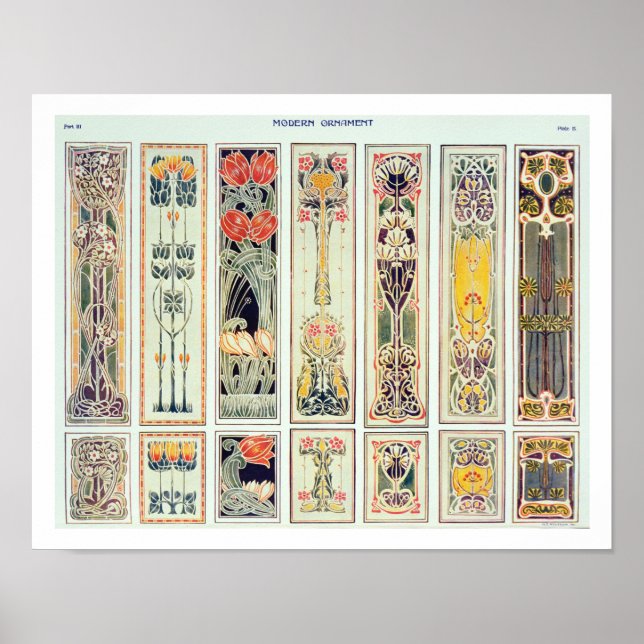 Poster Sélection de panneaux, plaque IX de 'Moderne (Devant)