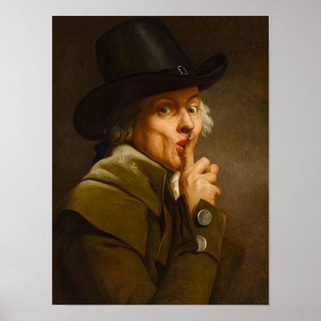Poster Self Portrait, The Silence, 1790 par Joseph Ducreu (Devant)