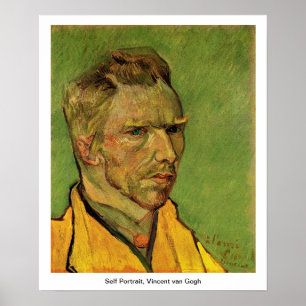 Poster Self Portrait, Vincent van Gogh.