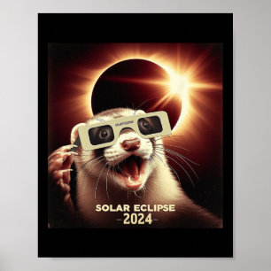 Poster Selfie Ferret Enfants Mens Solaire Eclipse Ferret
