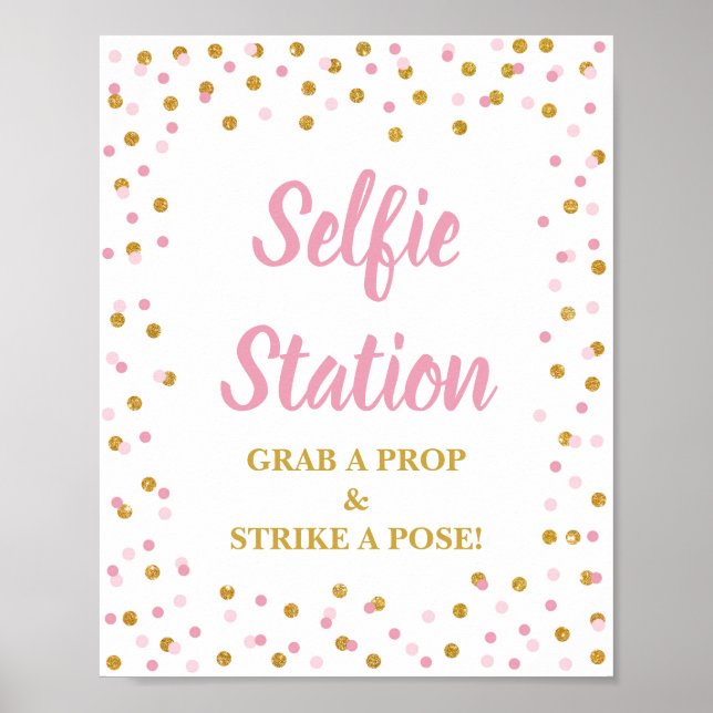 Poster Selfie Station Attraper une attaque de la prothèse (Devant)