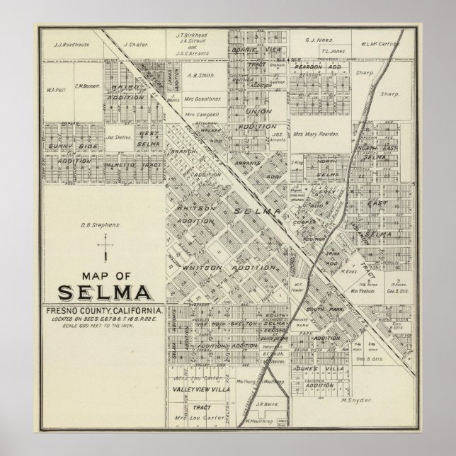 Poster Selma, Californie (Devant)