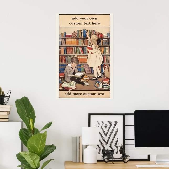 Poster Semaine du livre pour enfants par Jessie Willcox S (Bureau à domicile)