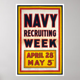 Poster Semaine recruteuse de marine