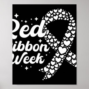 Poster Semaine Rouge du Ruban Les Coeurs Du Ruban Portent