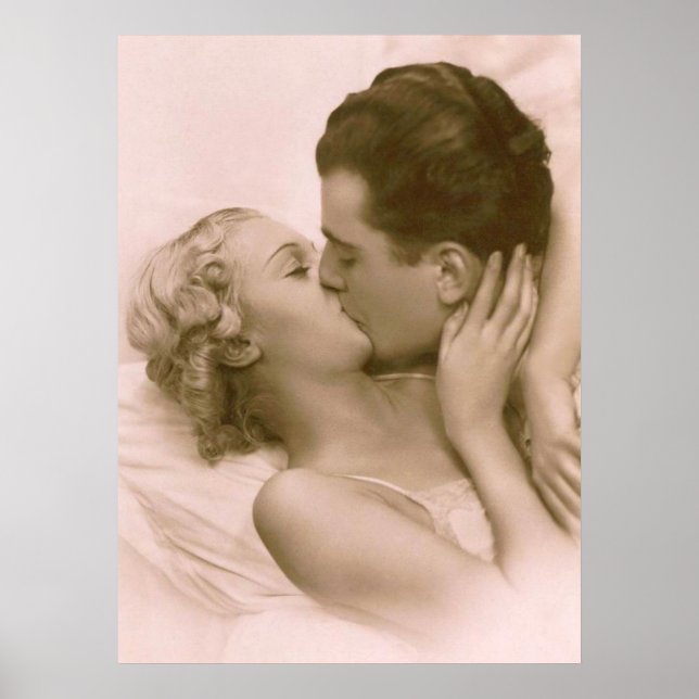 Poster S'embrasser en rose (Devant)