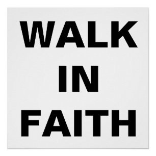 Poster semi-brillant de 20 x 20 pouces "MARCHER DA