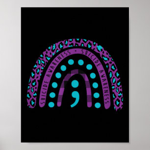 Poster Semicolon de sensibilisation au suicide - Préventi