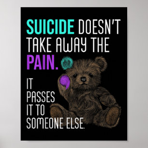 Poster Semicolon de sensibilisation au suicide Santé ment