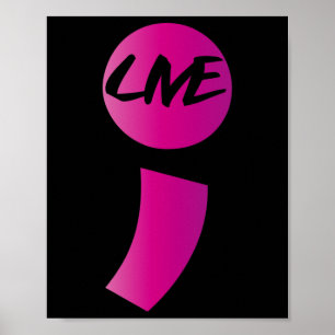 Poster Semicolon en direct Sensibilisation au suicide Sui