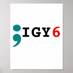 Poster Semicolon J'Ai Votre Ck Sensibilisation Au Suicide