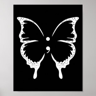 Poster Semicolon Sensibilisation à la santé mentale