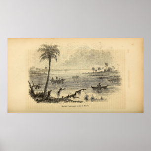 Poster Séminoles sur la rivière St. Johns
