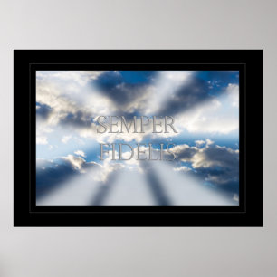 Poster Semper Fidelis et Nuages