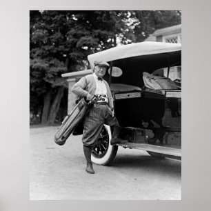 Poster Sénateur jouant au golf, les années 1920