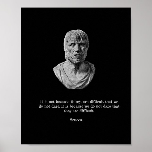 Poster Seneca - Philosophie stoïque (Devant)