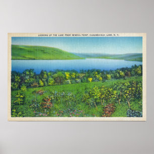 Poster Seneca Point Vue du lac
