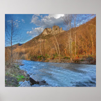 Poster Seneca Rocks HDR