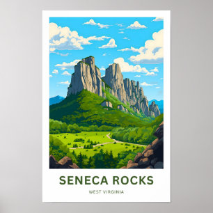 Poster Seneca Rocks West Virginia Imprimer