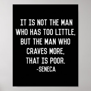 Poster Seneca Sur L'Alimentation Philosophie Stoïque Cita