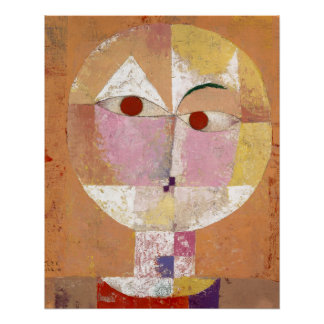 Poster Senecio (Baldgreis) (1922) peinture de Paul Klee