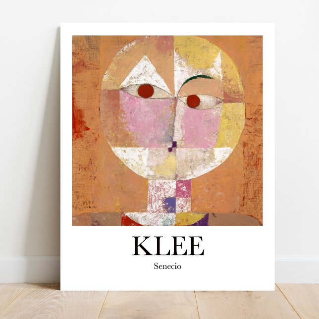 Poster Senecio par Paul Klee (Klee's whimsical Senecio!  Own this iconic abstract art poster)