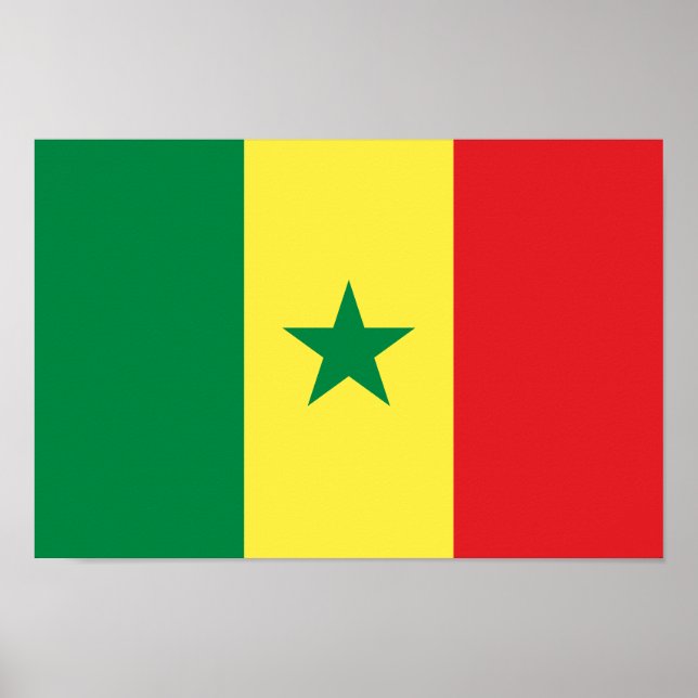 Poster Senegal Flag (Devant)