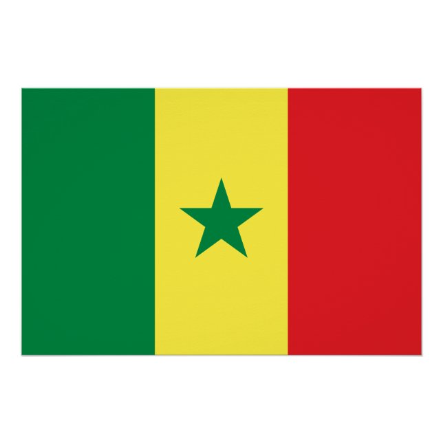 Poster Senegal Flag (Devant)