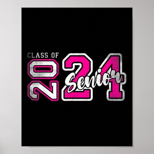 Poster Senior 2024 Class Of 2024 Seniors Graduation 2024 (Devant)