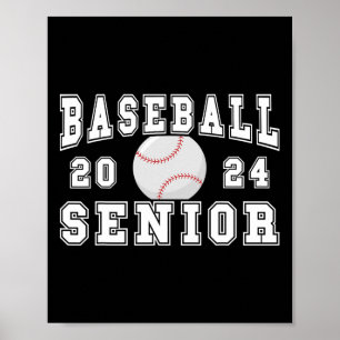 Poster Senior 2024 Graduation Party Idea Baseball Senior