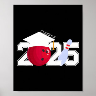 Poster Senior 2025 Bowling Player Cl Of 2025 Graduation S
