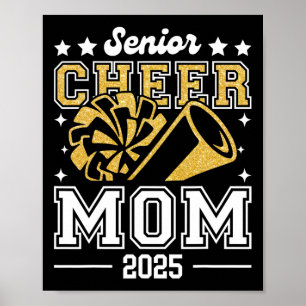 Poster Senior Cheer Mom 2025 Graduation Support Cheerlead
