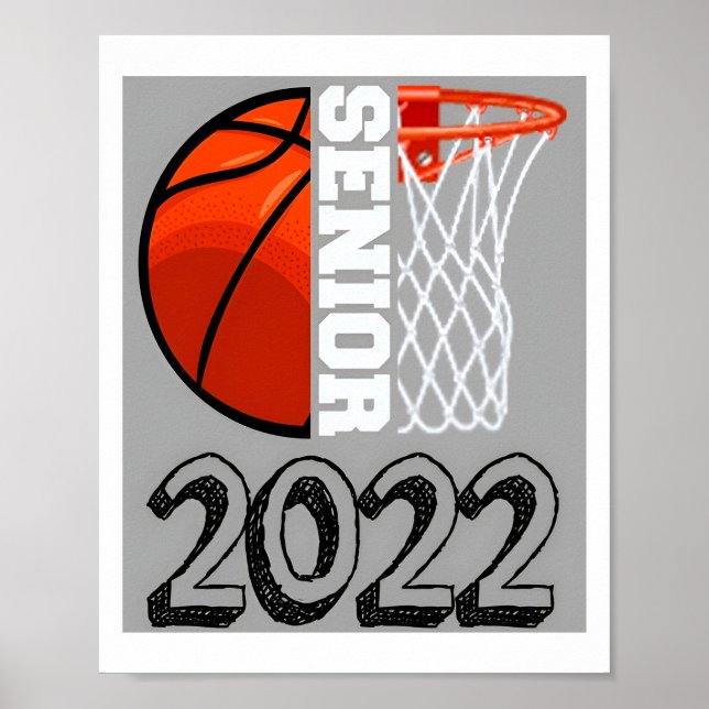 Poster Senior Night Basketball Senior 2022 (Devant)
