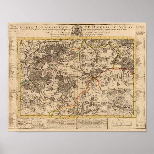 Poster Senlis France (Devant)